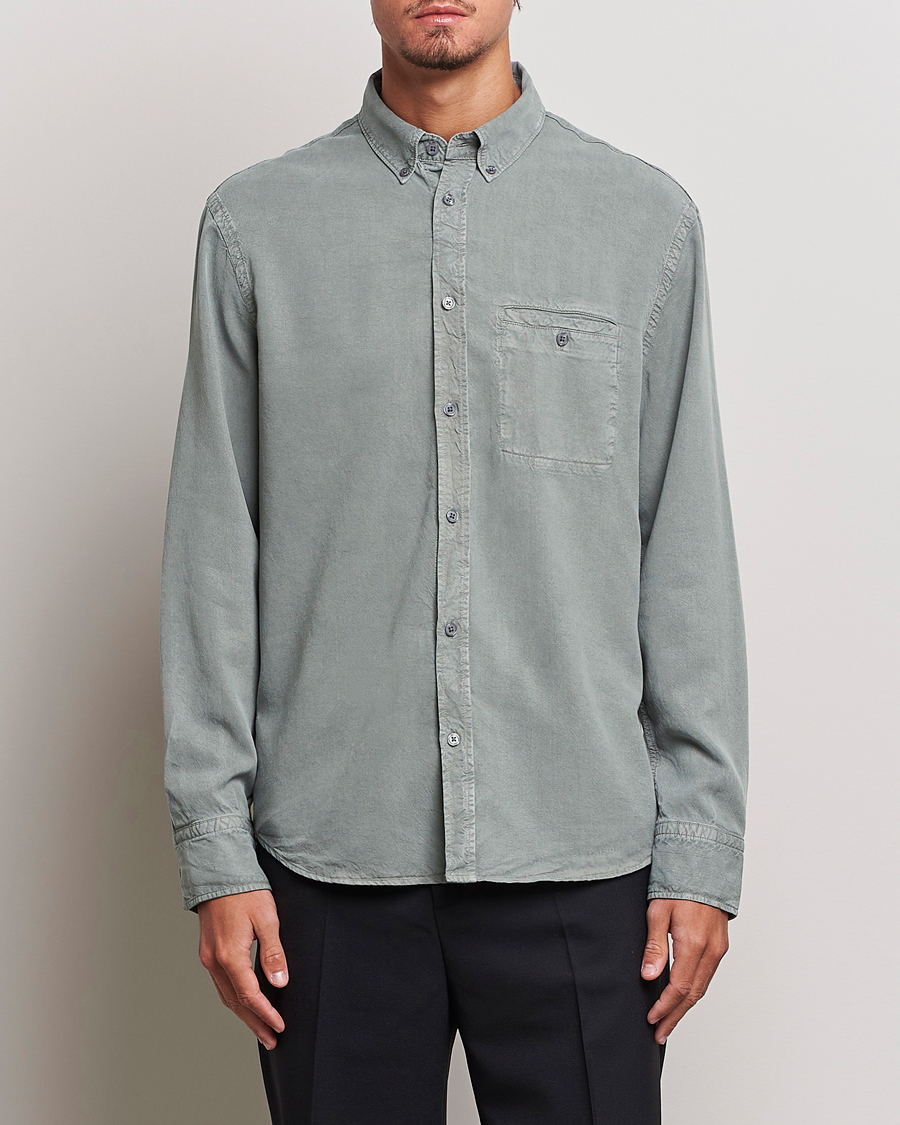 Homme | Chemises | Filippa K | Zachary Tencel Shirt Smoke Green
