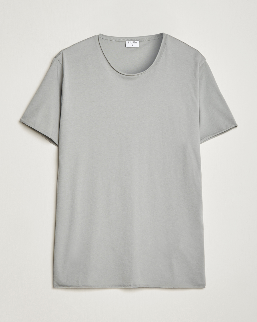 Homme | T-shirts | Filippa K | Roll Neck T-Shirt Feather Grey