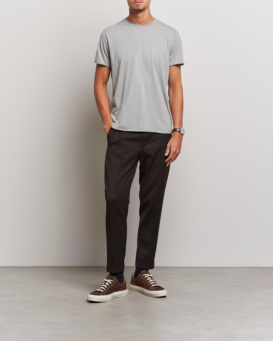 Homme | T-shirts | Filippa K | Roll Neck T-Shirt Feather Grey