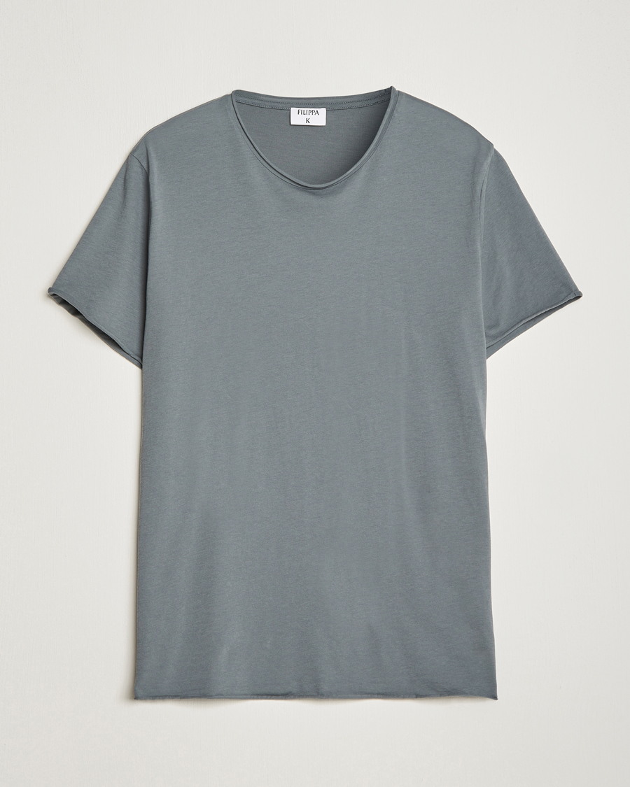 Homme | T-shirts | Filippa K | Roll Neck T-Shirt Smoke Green