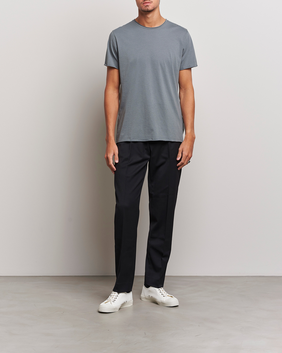 Homme | T-shirts | Filippa K | Roll Neck T-Shirt Smoke Green