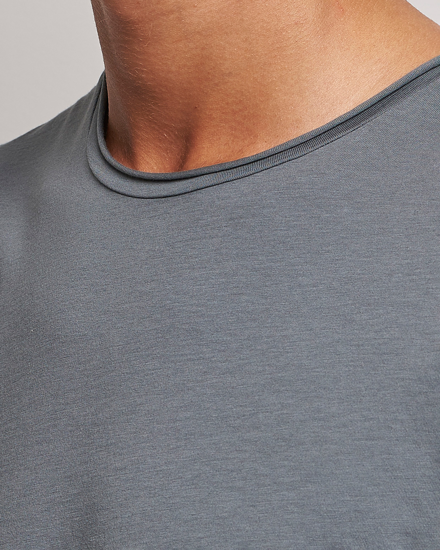 Homme | T-shirts | Filippa K | Roll Neck T-Shirt Smoke Green