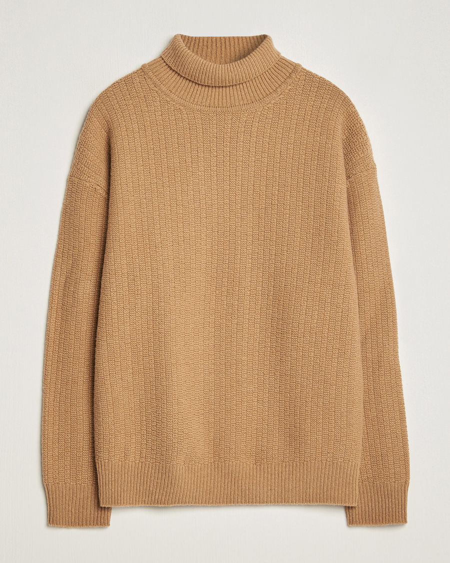 Homme | Pulls Et Tricots | Filippa K | Wool Structured Polo Camel