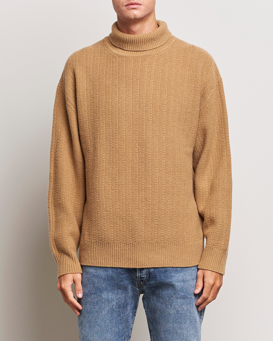 Homme | Pulls Et Tricots | Filippa K | Wool Structured Polo Camel