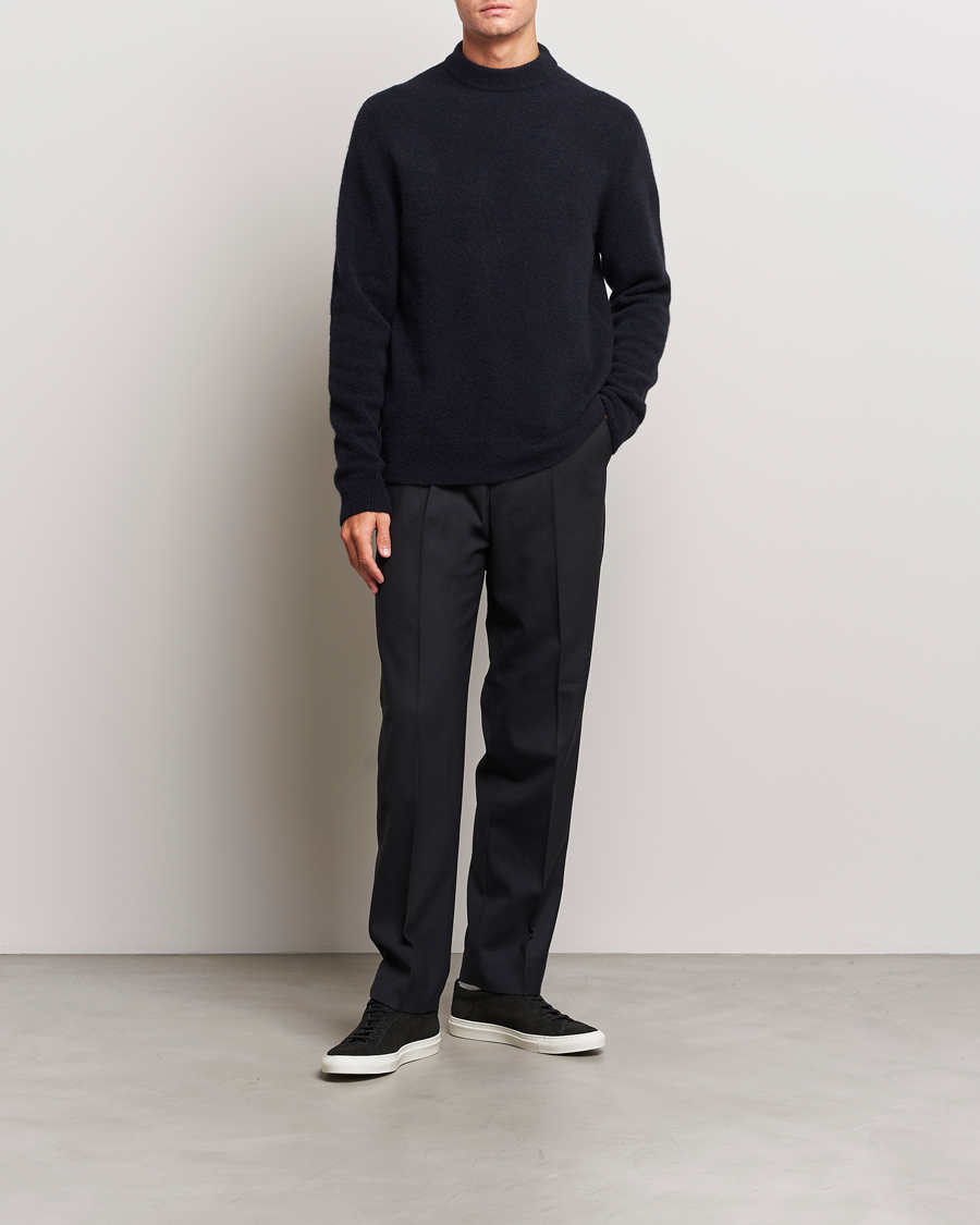 Homme | Pulls Et Tricots | Filippa K | Johannes Yak Knitted Sweater Dark Navy