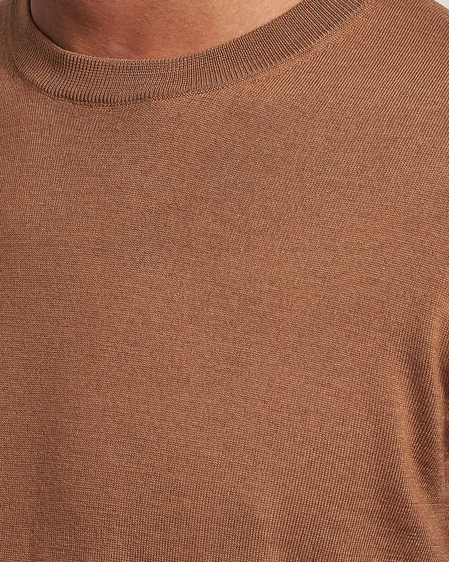 Homme | Pulls Et Tricots | Filippa K | Merino Round Neck Sweater Camel