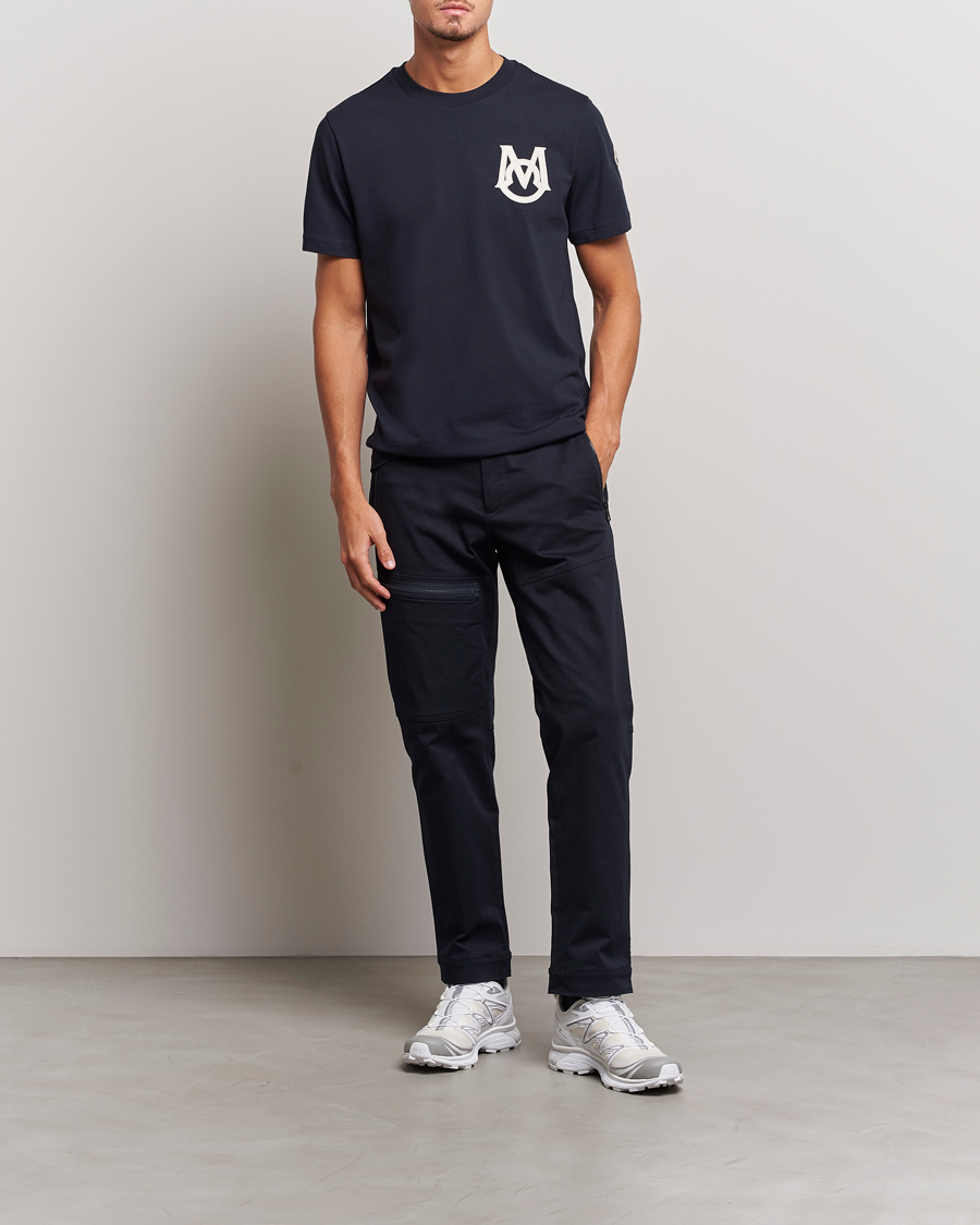 Homme | T-shirts | Moncler | Embossed Logo T-Shirt Navy