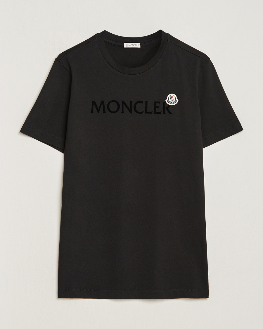 Homme | T-shirts | Moncler | Lettering Logo T-Shirt Black