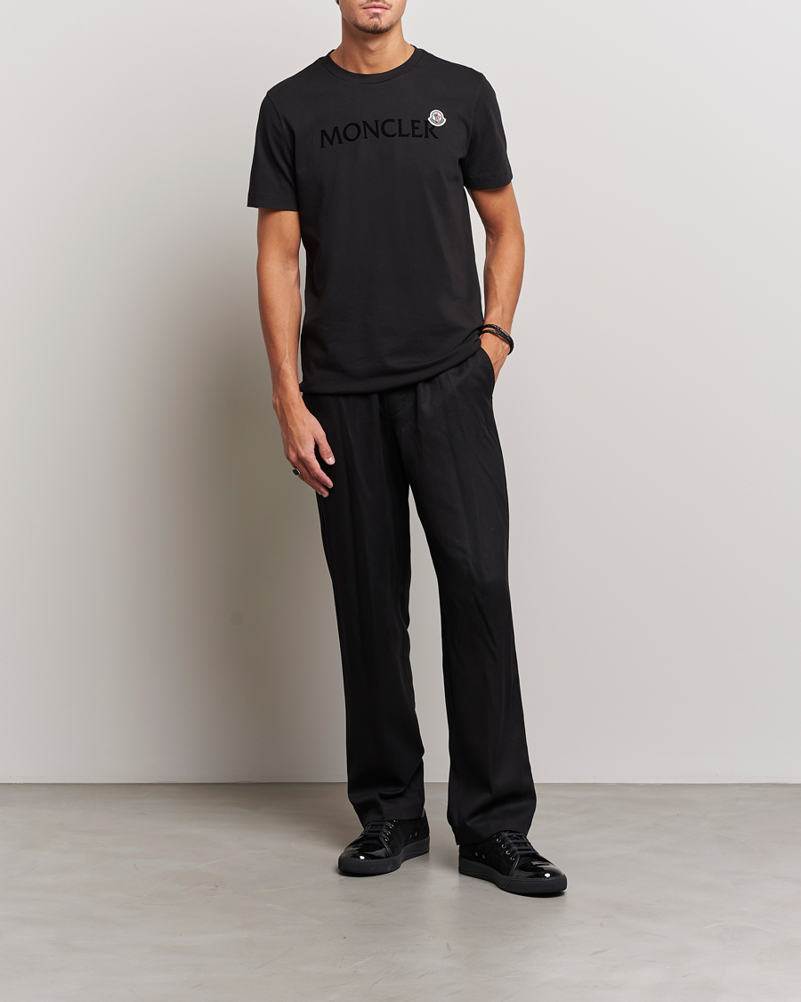 Homme | T-shirts | Moncler | Lettering Logo T-Shirt Black