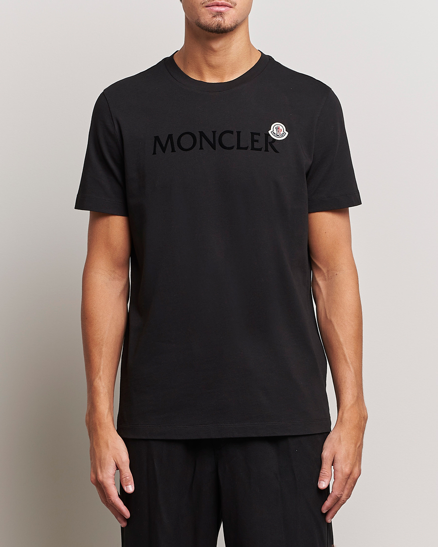 Homme | T-shirts | Moncler | Lettering Logo T-Shirt Black