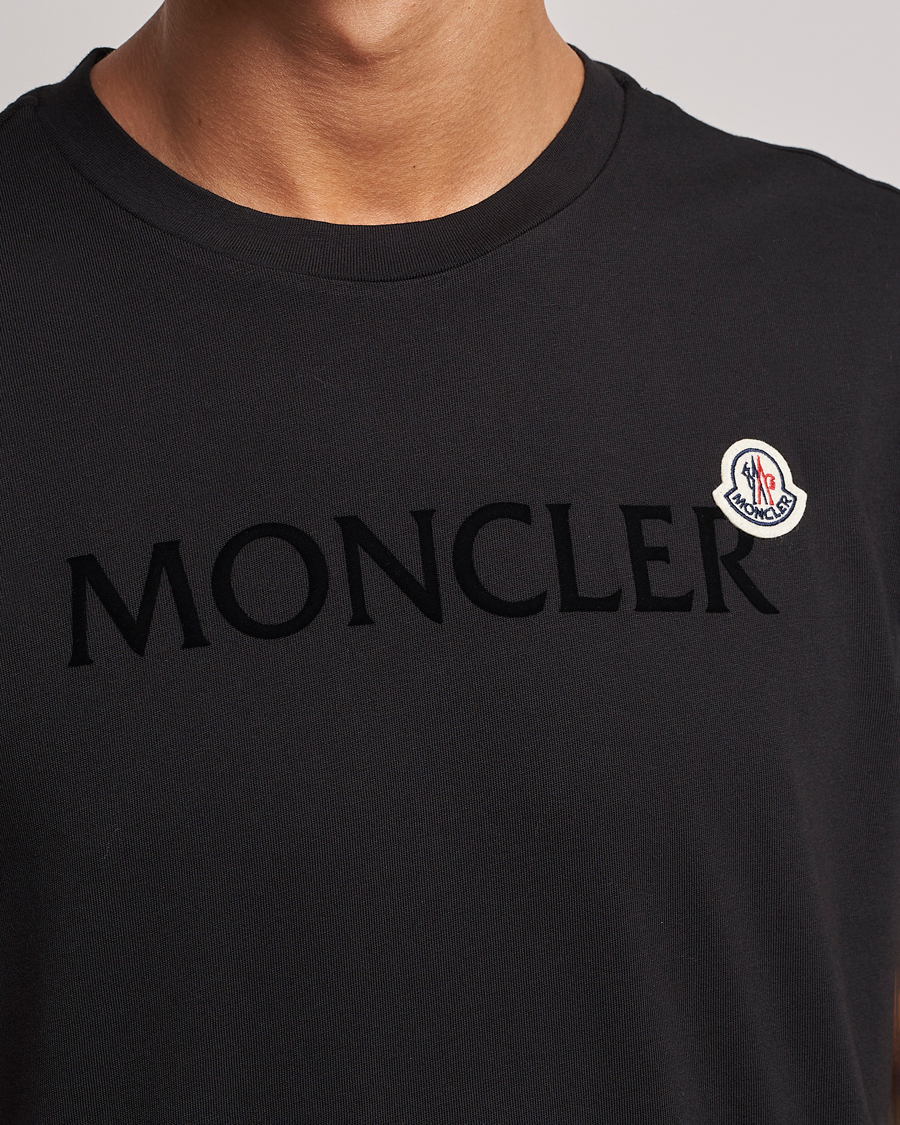 Homme | T-shirts | Moncler | Lettering Logo T-Shirt Black