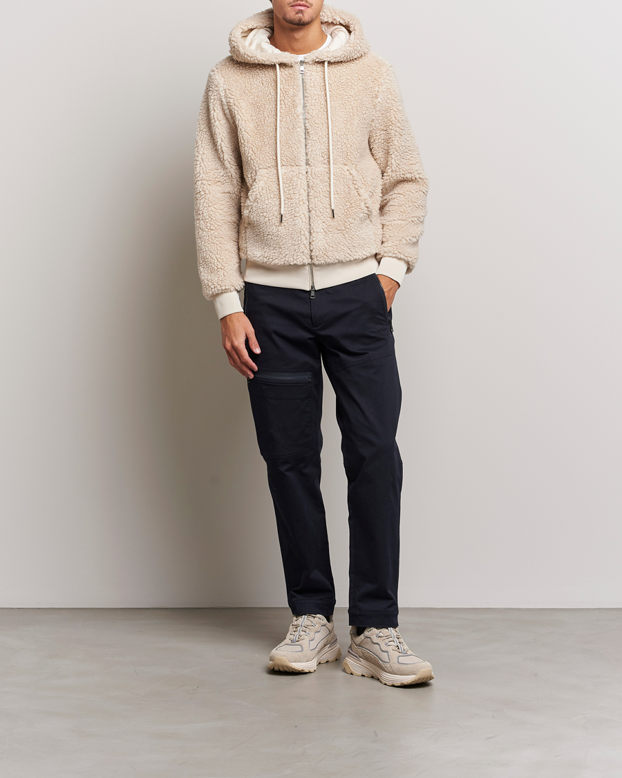 Homme | Pulls Et Tricots | Moncler | Hooded Zip Cardigan Off White