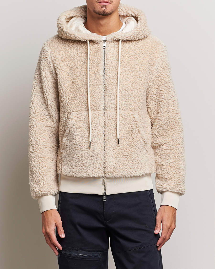 Homme | Pulls Et Tricots | Moncler | Hooded Zip Cardigan Off White
