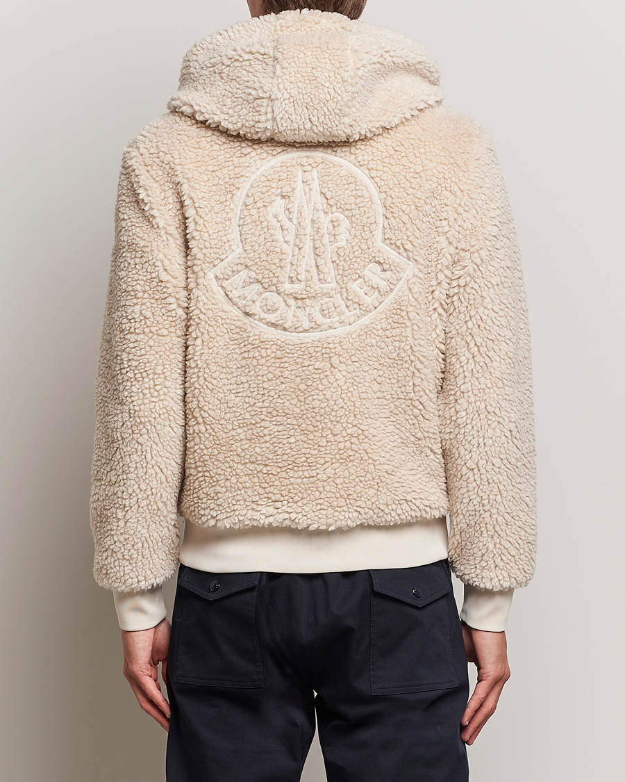 Homme | Pulls Et Tricots | Moncler | Hooded Zip Cardigan Off White