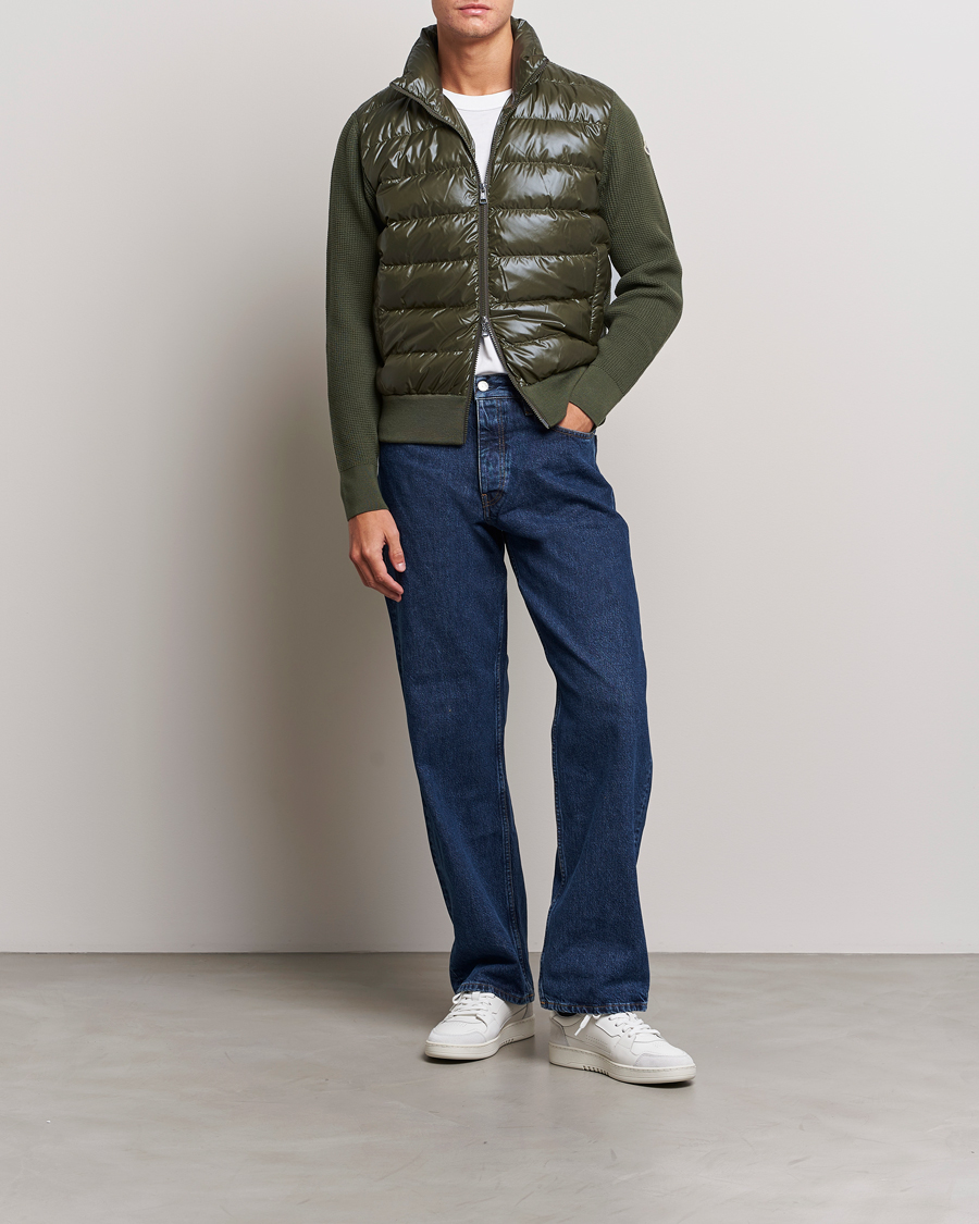 Homme | Pulls Et Tricots | Moncler | Hybrid Zip Cardigan Dark Green