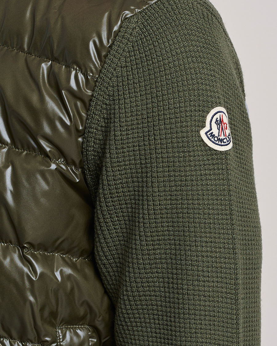 Homme | Pulls Et Tricots | Moncler | Hybrid Zip Cardigan Dark Green