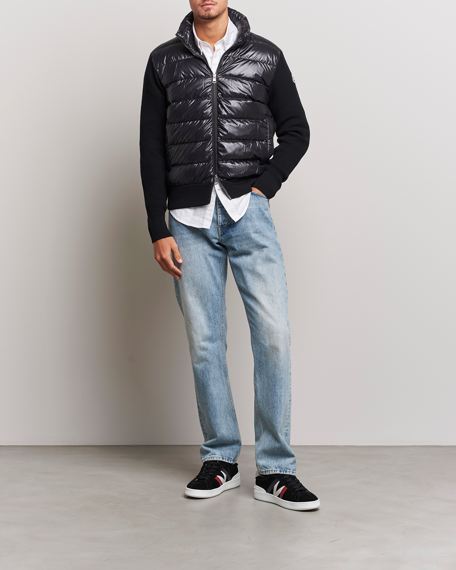 Homme | Pulls Et Tricots | Moncler | Hybrid Zip Cardigan Black