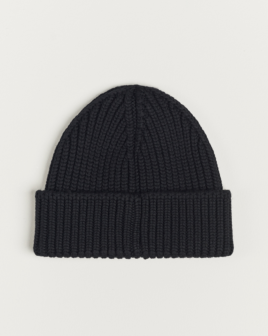 Homme | Moncler Tonal Logo Beanie Black | Moncler | Tonal Logo Beanie Black