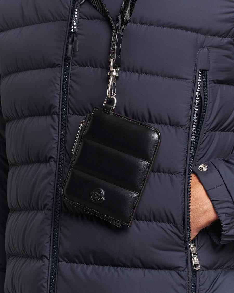 Homme | Moncler Strap Leather Wallet Black | Moncler | Strap Leather Wallet Black