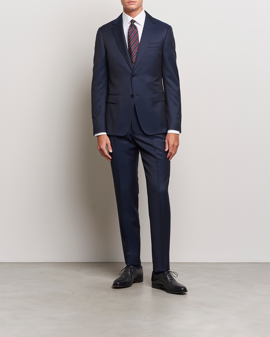 Homme | Costumes | Zegna | Tailored Wool Suit Dark Blue