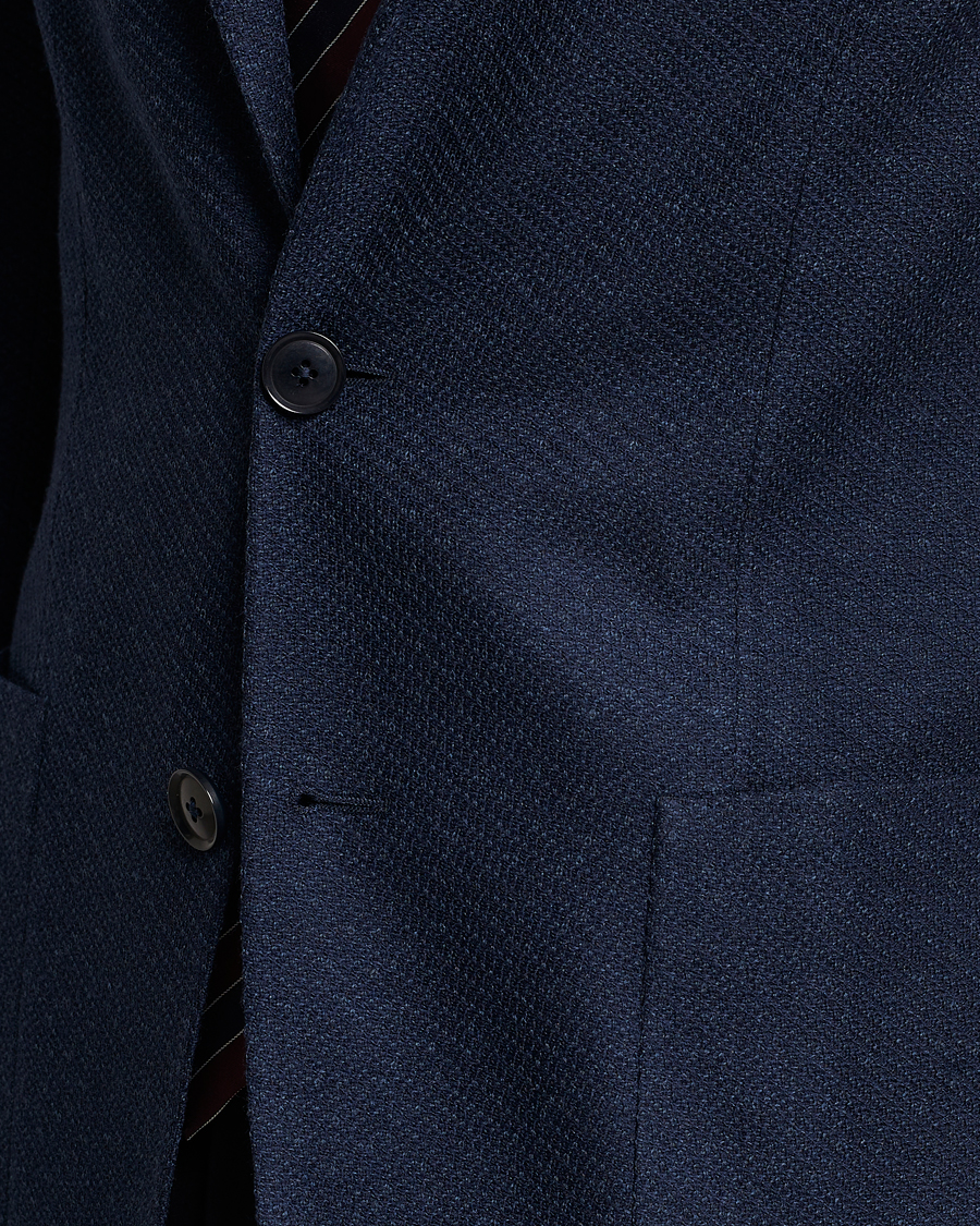 Homme | Blazers | Zegna | Unconstructed Structured Wool Blazer Navy