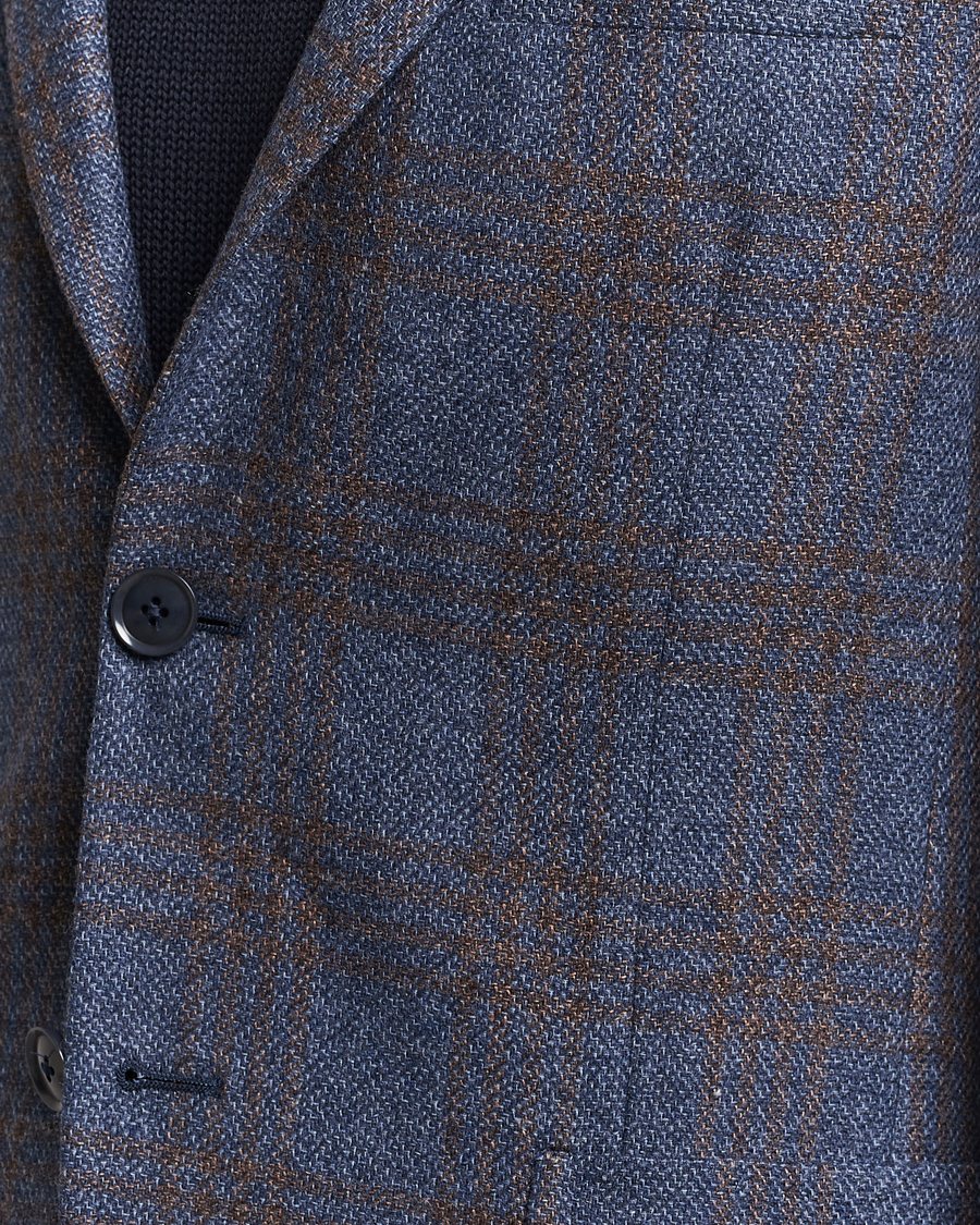 Homme | Blazers | Zegna | Unconstructed Check Wool Blazer Navy