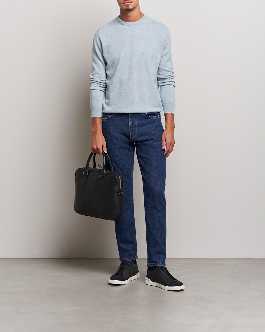 Homme | Pulls Et Tricots | Zegna | Oasi Cashmere Crew Neck Light Blue