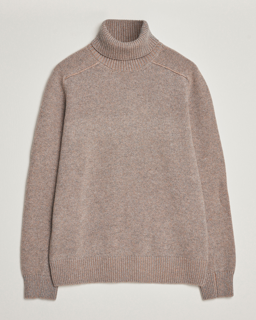 Homme | Pulls Et Tricots | Zegna | 5 Gauge Cashmere Rollneck Beige Melange