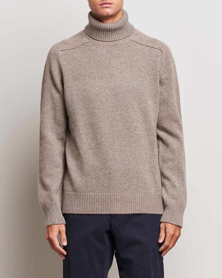 Homme | Pulls Et Tricots | Zegna | 5 Gauge Cashmere Rollneck Beige Melange