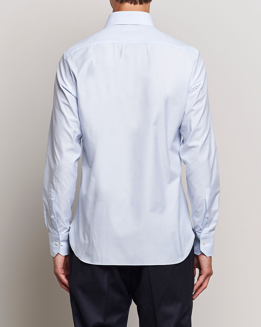 Homme | Chemises | Zegna | Slim Fit Check Dress Shirt Light Blue