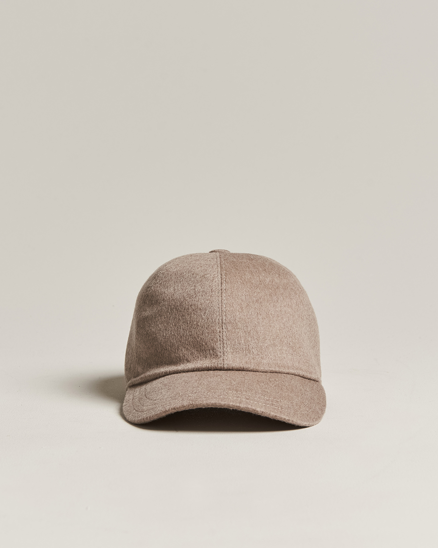 Homme | Zegna Cashmere Baseball Cap Beige | Zegna | Cashmere Baseball Cap Beige