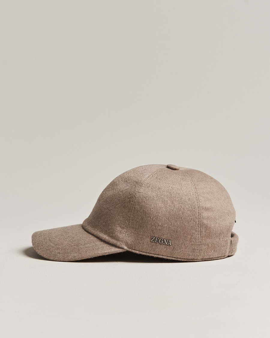 Homme | Zegna Cashmere Baseball Cap Beige | Zegna | Cashmere Baseball Cap Beige