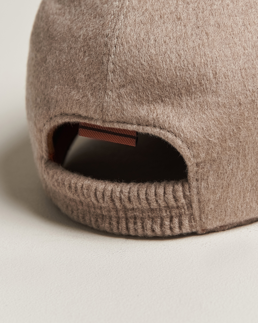 Homme | Zegna Cashmere Baseball Cap Beige | Zegna | Cashmere Baseball Cap Beige