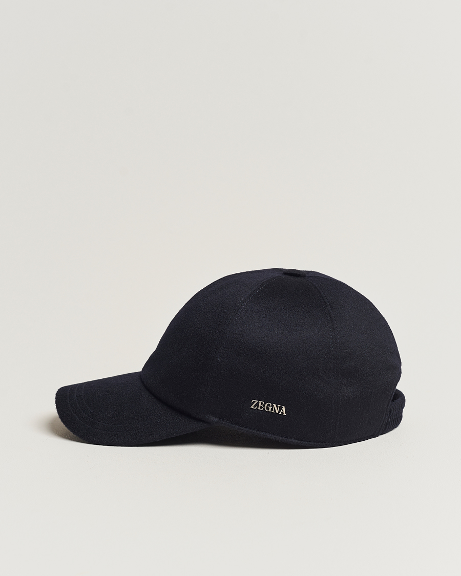 Homme | Zegna Cashmere Baseball Cap Navy | Zegna | Cashmere Baseball Cap Navy