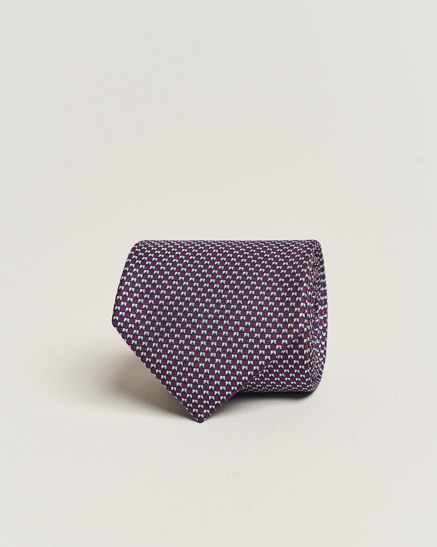 Homme | Zegna Jacquard Silk Tie Purple | Zegna | Jacquard Silk Tie Purple