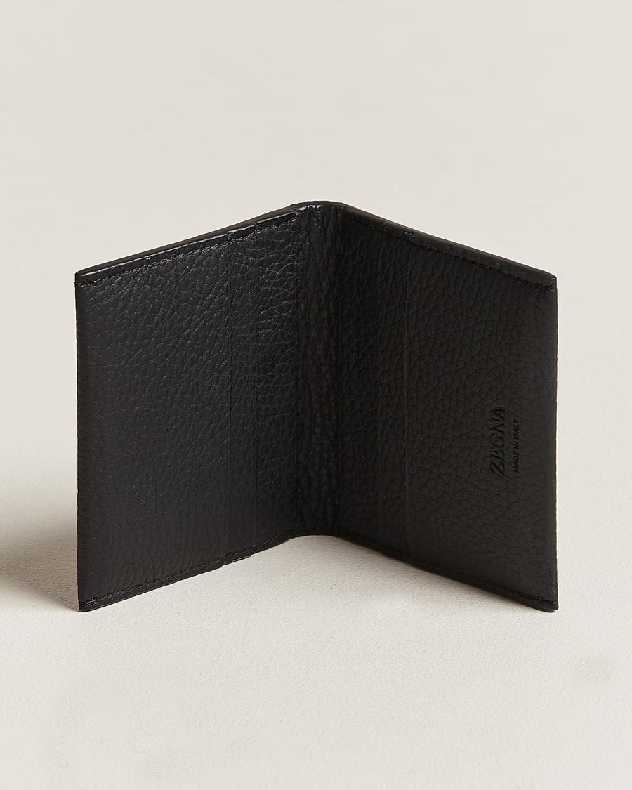 Homme | Zegna Grain Leather Wallet Black | Zegna | Grain Leather Wallet Black