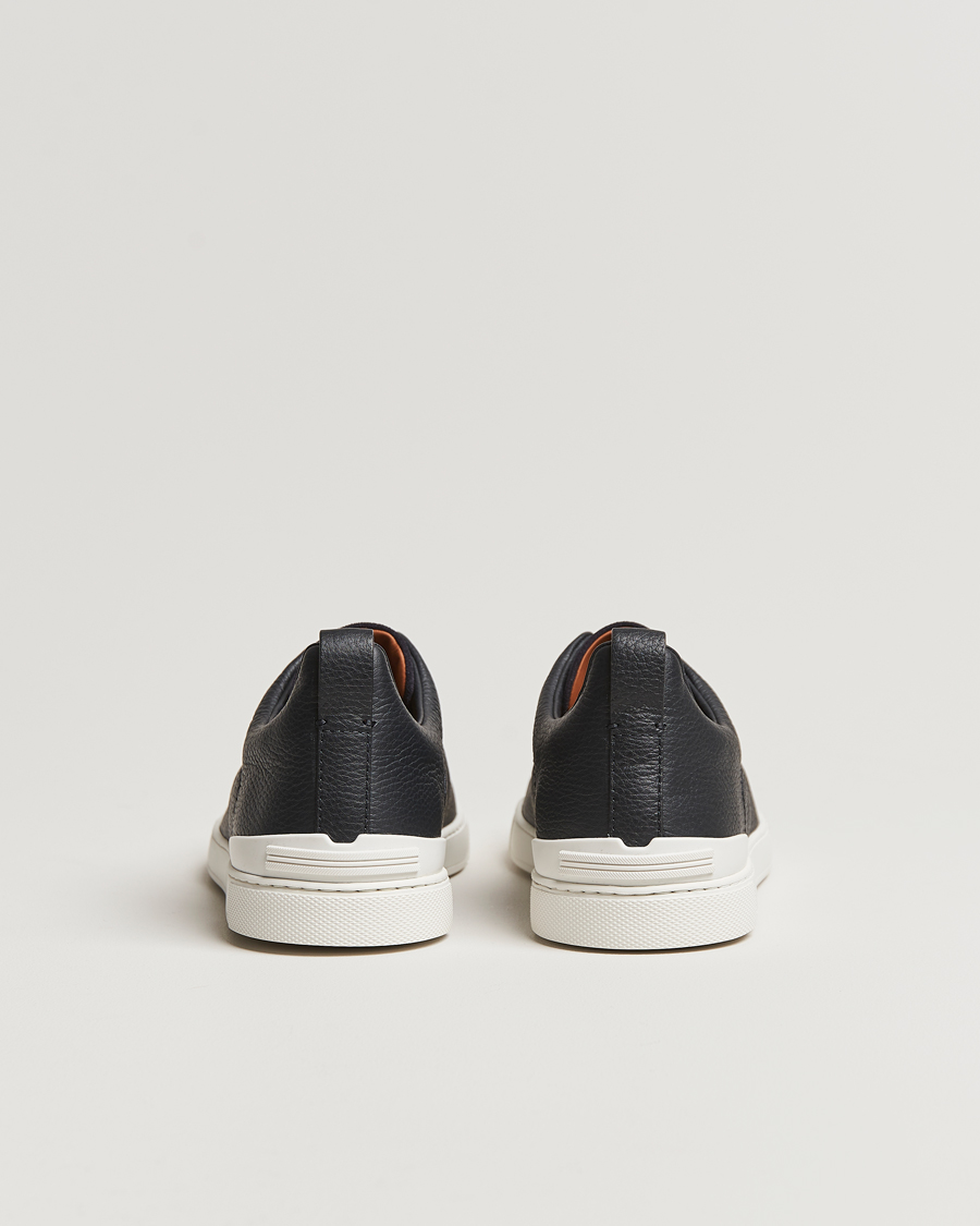 Homme | Zegna Triple Stitch Bi-Material Sneakers Navy | Zegna | Triple Stitch Bi-Material Sneakers Navy