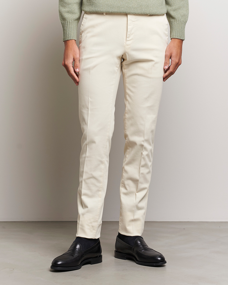 Homme | Sections | PT01 | Slim Fit Cotton Stretch Chinos Off White