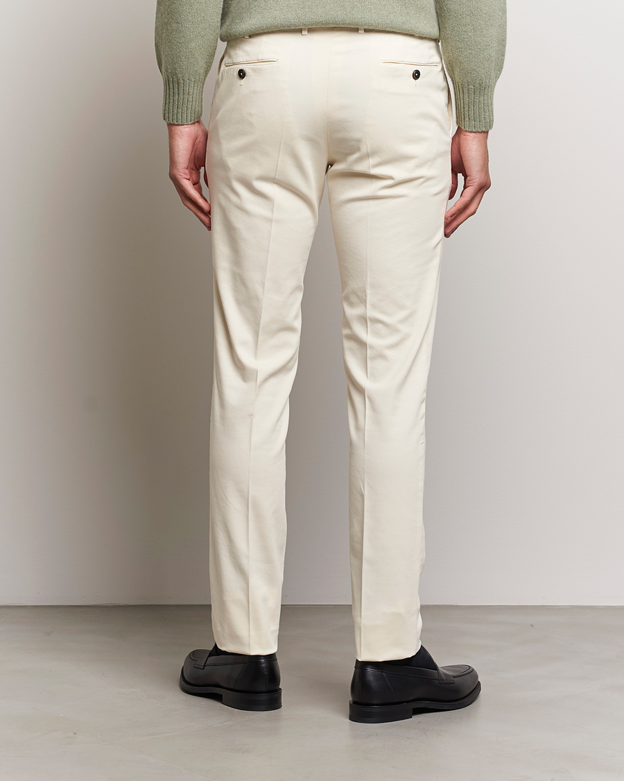 Homme | Pantalons | PT01 | Slim Fit Cotton Stretch Chinos Off White