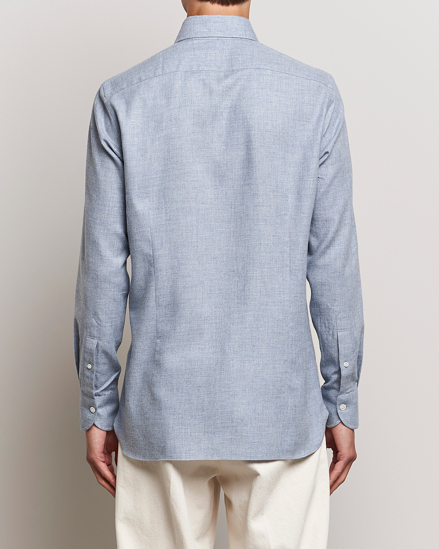 Homme | Chemises | 100Hands | Cotton Button Down Flannel Shirt Grey