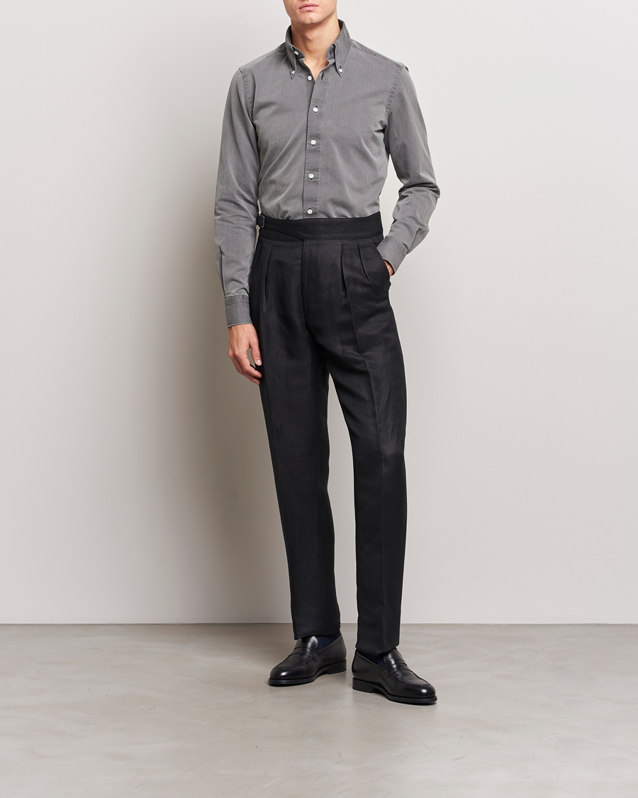 Homme | Chemises | 100Hands | Cloud Washed Denim Shirt Grey