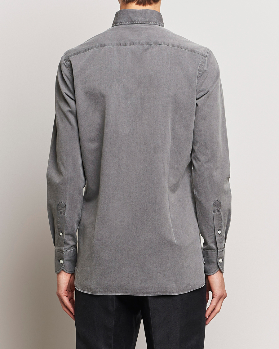 Homme | Chemises | 100Hands | Cloud Washed Denim Shirt Grey