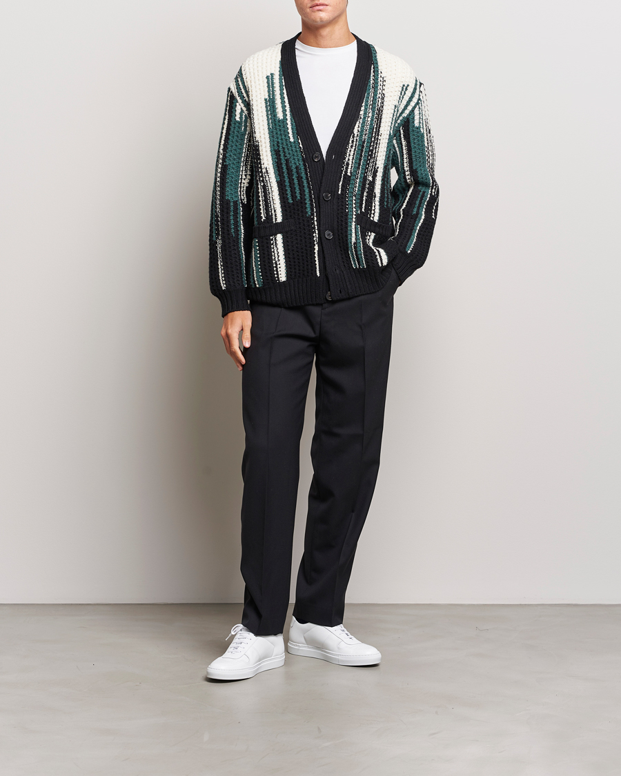 Homme | Pulls Et Tricots | Missoni | Bramble Stitch Cardigan Black/Green