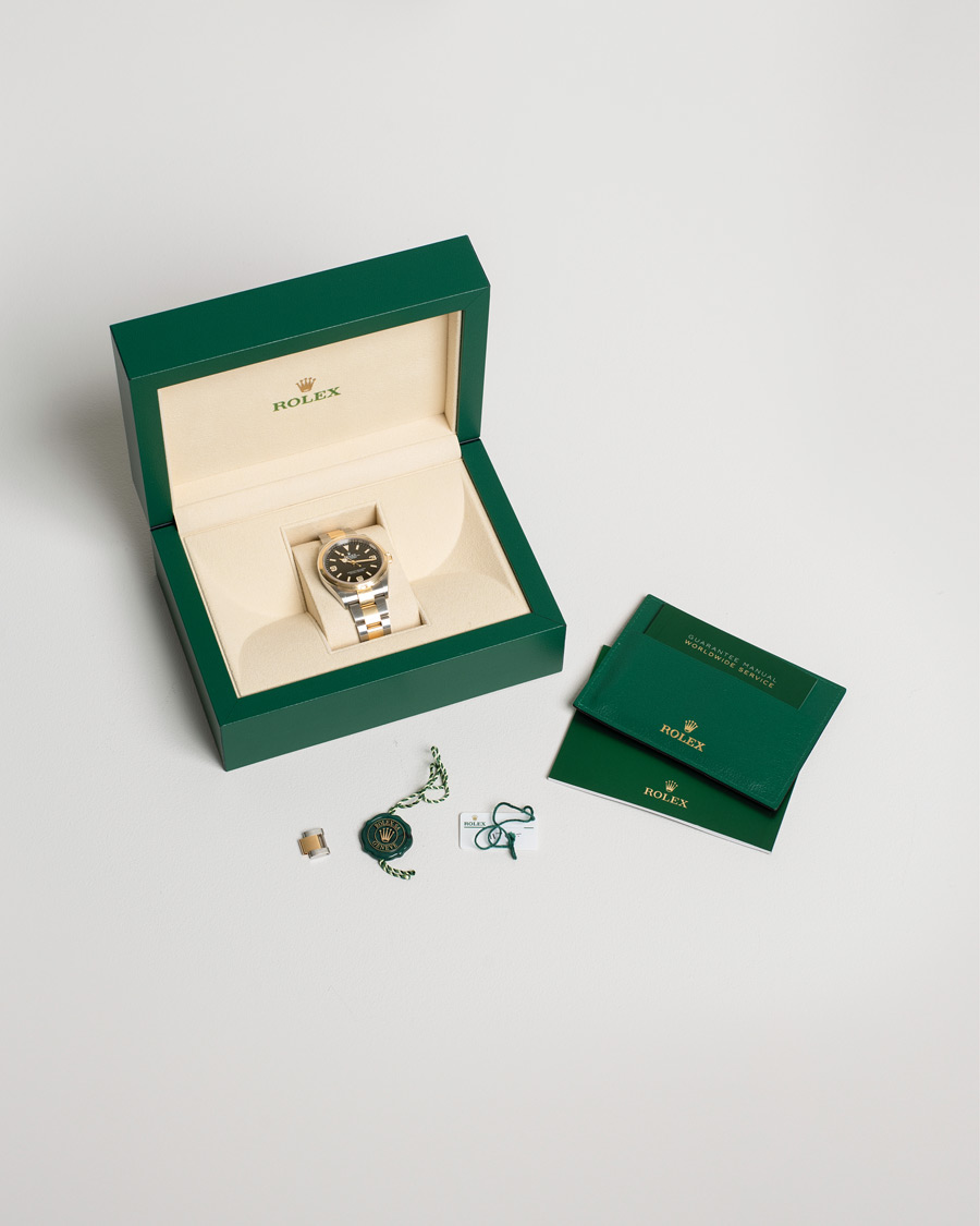 Homme | Rolex Pre-Owned Explorer Two Tone 124273 Steel Gold Black | Rolex Pre-Owned | Explorer Two Tone 124273 Steel Gold Black