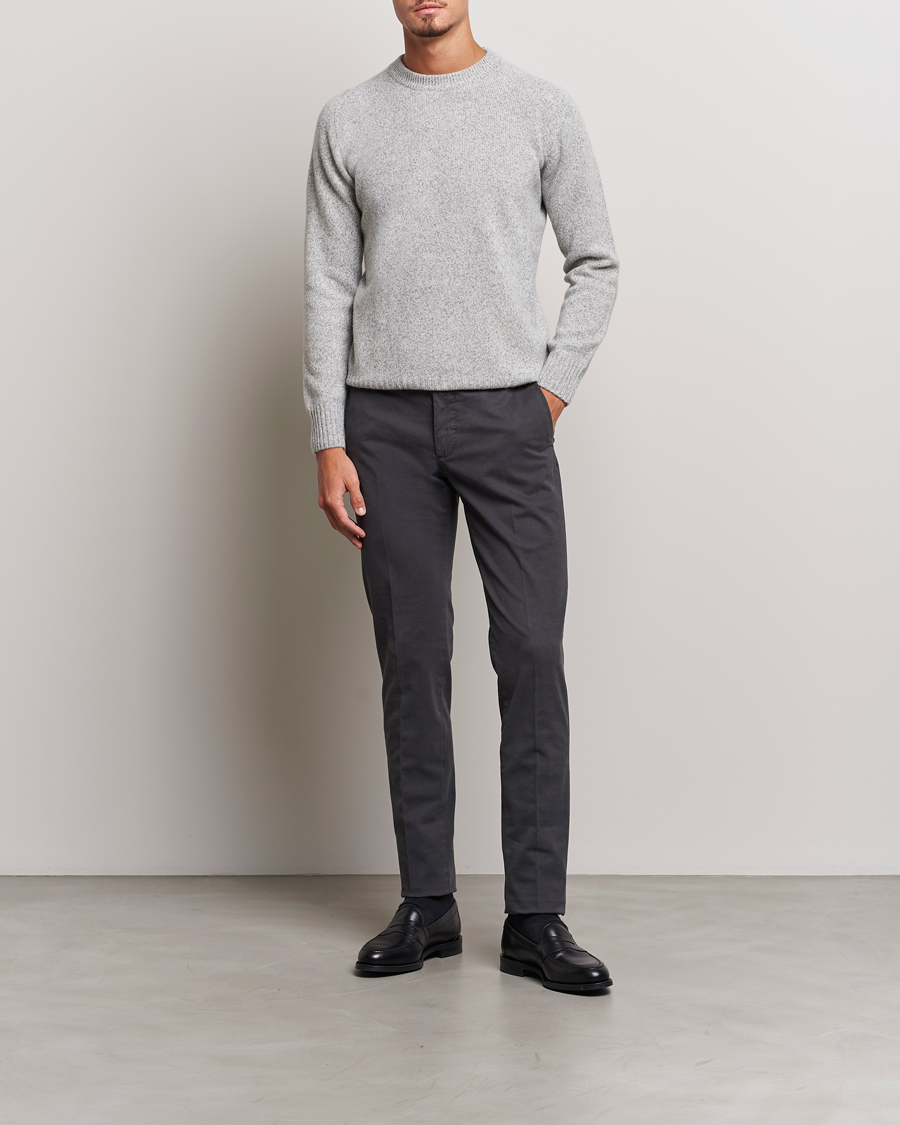 Homme | Pulls Et Tricots | Altea | Wool/Cashmere Crew Neck Pullover Grey Melange