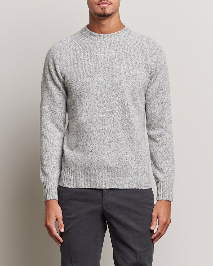 Homme | Pulls Et Tricots | Altea | Wool/Cashmere Crew Neck Pullover Grey Melange