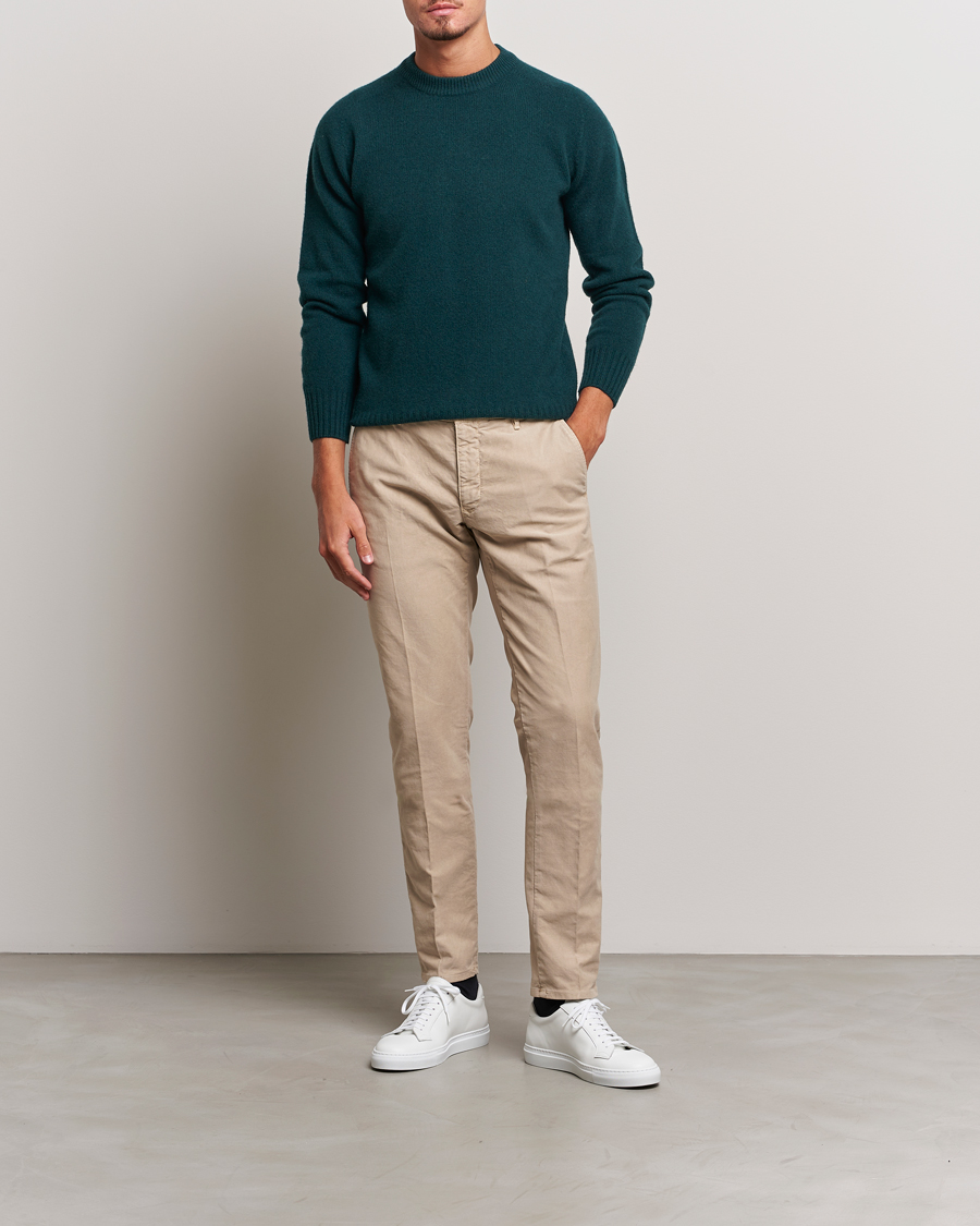 Homme | Pulls Et Tricots | Altea | Wool/Cashmere Crew Neck Pullover Dark Green