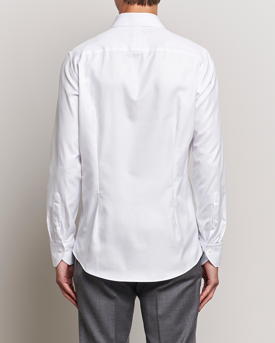 Homme | Chemises | Stenströms | 1899 Slim Supima Cotton Twill Shirt White