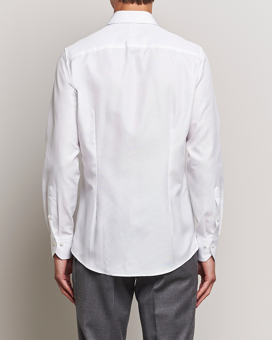 Homme | Chemises | Stenströms | 1899 Slim Cotton Royal Oxford Shirt White