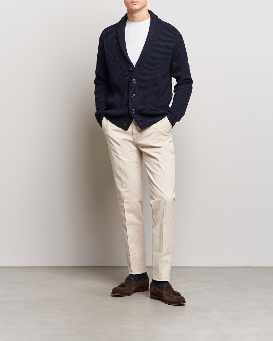 Homme | Pulls Et Tricots | Altea | Shawl Collar Cardigan Navy